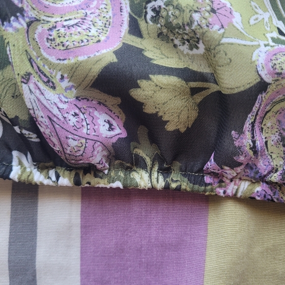 Beige by ECI Colorful Peasant Top, VGUC, Size M - Picture 8 of 9